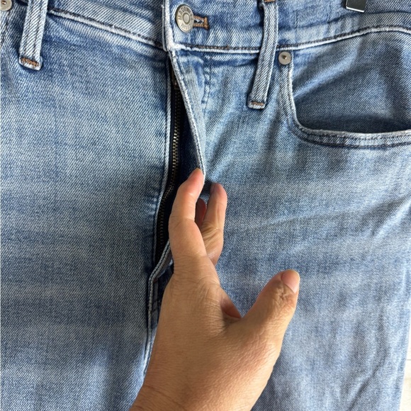 Madewell Slim Wide Leg Crop Jeans Sz 31 - Picture 7 of 9